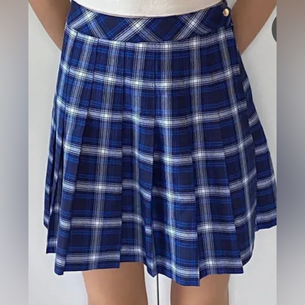 2 for $25! Divided plaid pleated skirt! NWT